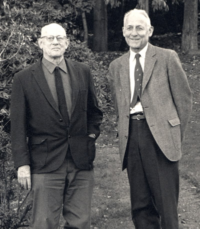 Daniel Smiley and his brother A. Keith Smiley ca 1978. Courtesy MMH Archives.