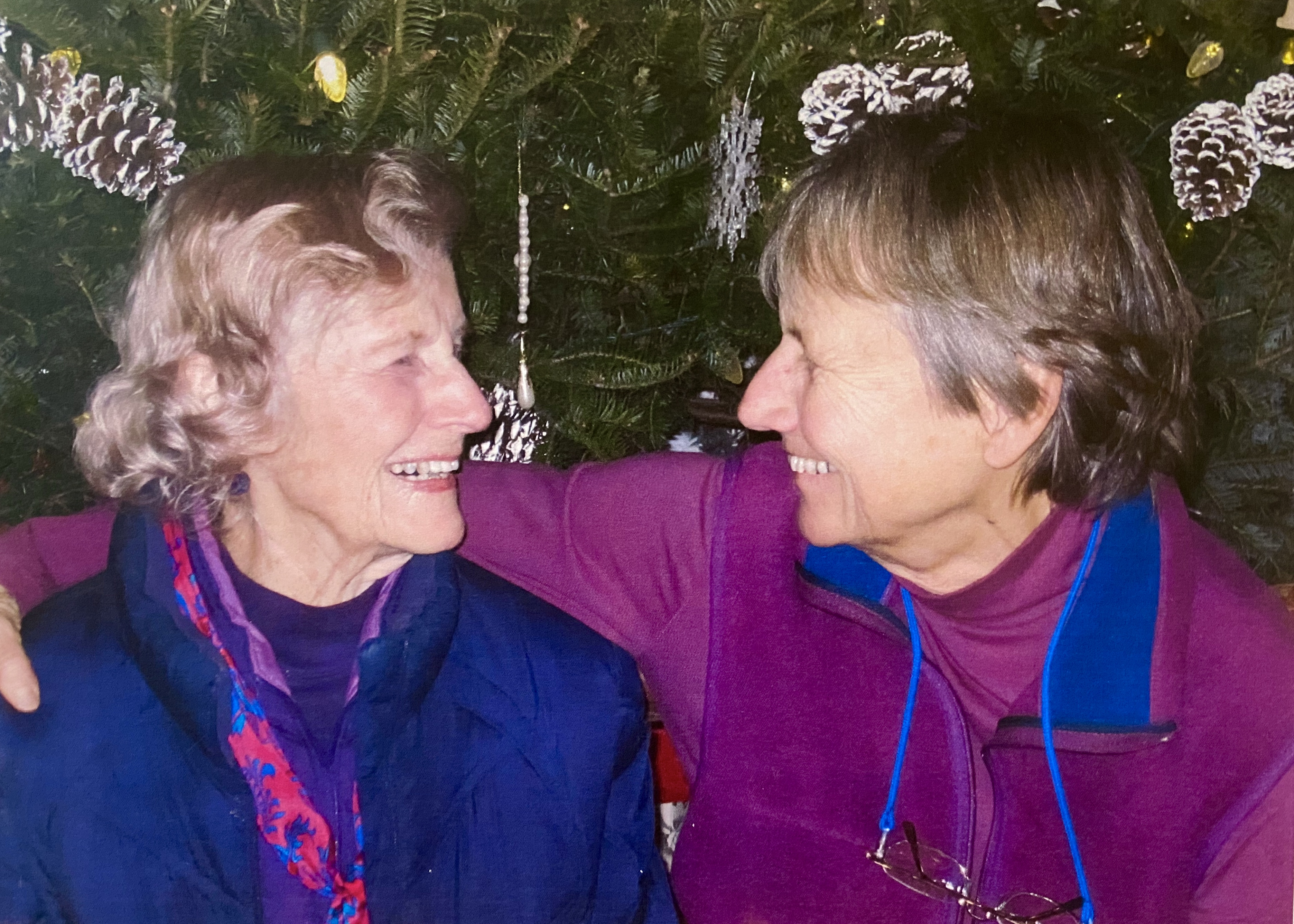 Helen Vukasin and Sandra Smiley together smiling.